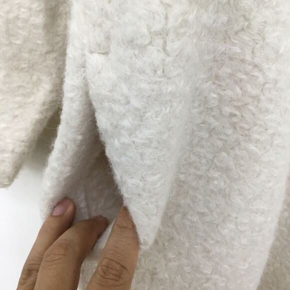 ZARA Women's Cream Oversize Soft Shirt Jacket Sz XS Fits up to Medium - Picture 8 of 10